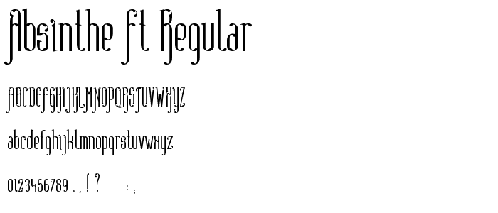Absinthe FT Regular font